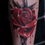 Тату роза на предплечье женская 01.12.2020 №039 -Women rose tattoo- tatufoto.com