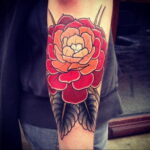 Тату роза на предплечье мужская 01.12.2020 №007 -Men rose tattoo- tatufoto.com