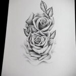 Эскиз для тату роза на предплечье 01.12.2020 №012 -rose tattoo- tatufoto.com