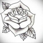 Эскиз для тату роза на предплечье 01.12.2020 №016 -rose tattoo- tatufoto.com