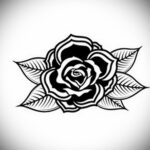 Эскиз для тату роза на предплечье 01.12.2020 №024 -rose tattoo- tatufoto.com