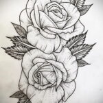 Эскиз для тату роза на предплечье 01.12.2020 №048 -rose tattoo- tatufoto.com