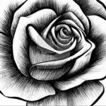 Эскиз для тату роза на предплечье 01.12.2020 №049 -rose tattoo- tatufoto.com