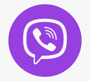 Логотип Viber на белом фоне, фиолетовый круг с белой иконкой телефонной трубки, популярный мессенджер для обсуждения татуировок.