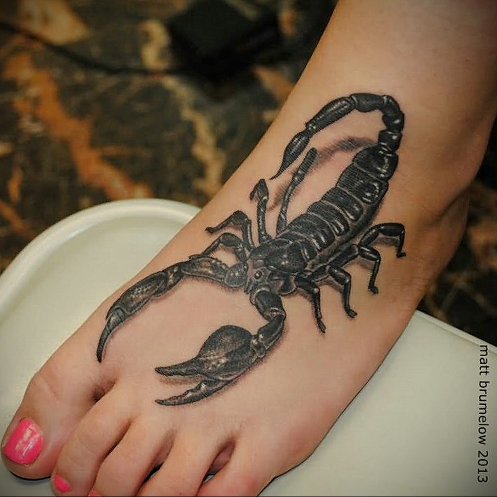 Тату скорпион женский вариант 16.01.2021 № 0003 -scorpion tattoo for girls-...