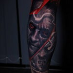 Ганнибал Лектер – фото тату 13.01.2021 №0008 -Hannibal Lecter Tattoo- tatufoto.com