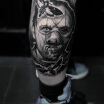 Ганнибал Лектер – фото тату 13.01.2021 №0011 -Hannibal Lecter Tattoo- tatufoto.com