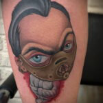 Ганнибал Лектер – фото тату 13.01.2021 №0015 -Hannibal Lecter Tattoo- tatufoto.com