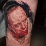 Ганнибал Лектер – фото тату 13.01.2021 №0020 -Hannibal Lecter Tattoo- tatufoto.com