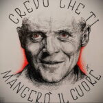 Ганнибал Лектер – фото тату 13.01.2021 №0022 -Hannibal Lecter Tattoo- tatufoto.com
