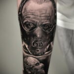 Ганнибал Лектер – фото тату 13.01.2021 №0031 -Hannibal Lecter Tattoo- tatufoto.com
