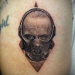 Ганнибал Лектер – фото тату 13.01.2021 №0040 -Hannibal Lecter Tattoo- tatufoto.com
