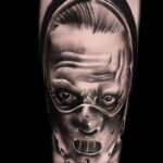 Ганнибал Лектер – фото тату 13.01.2021 №0053 -Hannibal Lecter Tattoo- tatufoto.com