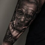 Ганнибал Лектер – фото тату 13.01.2021 №0055 -Hannibal Lecter Tattoo- tatufoto.com