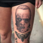 Ганнибал Лектер – фото тату 13.01.2021 №0074 -Hannibal Lecter Tattoo- tatufoto.com