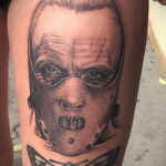 Ганнибал Лектер – фото тату 13.01.2021 №0075 -Hannibal Lecter Tattoo- tatufoto.com