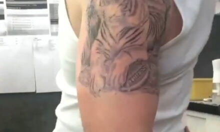 Джастин Тимберлейк продемонстрировал крутую татуировку с тигром на плече