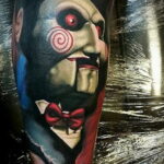 Джон Крамер (Пила) – фото тату 13.01.2021 №0002 -saw tattoo- tatufoto.com
