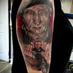 Джон Крамер (Пила) – фото тату 13.01.2021 №0015 -saw tattoo- tatufoto.com