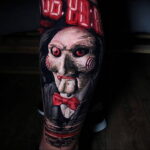 Джон Крамер (Пила) – фото тату 13.01.2021 №0020 -saw tattoo- tatufoto.com