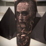 Джон Крамер (Пила) – фото тату 13.01.2021 №0021 -saw tattoo- tatufoto.com