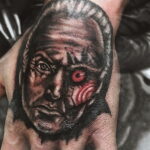 Джон Крамер (Пила) – фото тату 13.01.2021 №0025 -saw tattoo- tatufoto.com