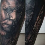 Майкл Майерс – фото тату 13.01.2021 №0003 -Michael Myers tattoo- tatufoto.com
