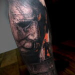 Майкл Майерс – фото тату 13.01.2021 №0007 -Michael Myers tattoo- tatufoto.com