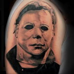 Майкл Майерс – фото тату 13.01.2021 №0008 -Michael Myers tattoo- tatufoto.com