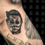 Майкл Майерс – фото тату 13.01.2021 №0009 -Michael Myers tattoo- tatufoto.com