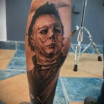 Майкл Майерс – фото тату 13.01.2021 №0010 -Michael Myers tattoo- tatufoto.com