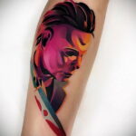Майкл Майерс – фото тату 13.01.2021 №0011 -Michael Myers tattoo- tatufoto.com
