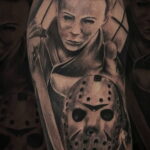 Майкл Майерс – фото тату 13.01.2021 №0015 -Michael Myers tattoo- tatufoto.com