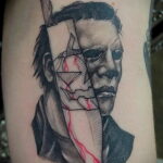 Майкл Майерс – фото тату 13.01.2021 №0017 -Michael Myers tattoo- tatufoto.com