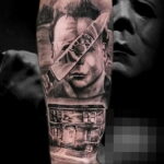 Майкл Майерс – фото тату 13.01.2021 №0024 -Michael Myers tattoo- tatufoto.com
