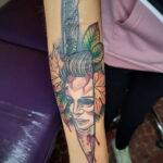 Майкл Майерс – фото тату 13.01.2021 №0025 -Michael Myers tattoo- tatufoto.com