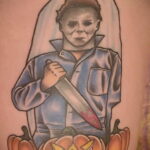 Майкл Майерс – фото тату 13.01.2021 №0028 -Michael Myers tattoo- tatufoto.com