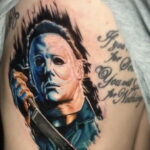Майкл Майерс – фото тату 13.01.2021 №0035 -Michael Myers tattoo- tatufoto.com