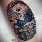Майкл Майерс – фото тату 13.01.2021 №0044 -Michael Myers tattoo- tatufoto.com