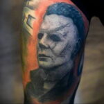 Майкл Майерс – фото тату 13.01.2021 №0045 -Michael Myers tattoo- tatufoto.com