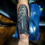 Майкл Майерс – фото тату 13.01.2021 №0057 -Michael Myers tattoo- tatufoto.com