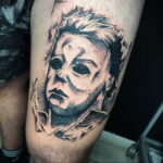 Майкл Майерс – фото тату 13.01.2021 №0059 -Michael Myers tattoo- tatufoto.com