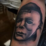 Майкл Майерс – фото тату 13.01.2021 №0060 -Michael Myers tattoo- tatufoto.com
