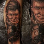 Норман Бейтс – фото тату 13.01.2021 №0004 -Norman Bates tattoo- tatufoto.com