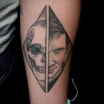 Норман Бейтс – фото тату 13.01.2021 №0005 -Norman Bates tattoo- tatufoto.com