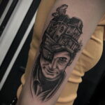 Норман Бейтс – фото тату 13.01.2021 №0007 -Norman Bates tattoo- tatufoto.com