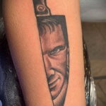 Норман Бейтс – фото тату 13.01.2021 №0008 -Norman Bates tattoo- tatufoto.com