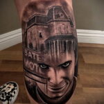 Норман Бейтс – фото тату 13.01.2021 №0009 -Norman Bates tattoo- tatufoto.com