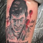 Норман Бейтс – фото тату 13.01.2021 №0018 -Norman Bates tattoo- tatufoto.com