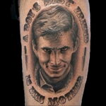 Норман Бейтс – фото тату 13.01.2021 №0024 -Norman Bates tattoo- tatufoto.com